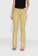 Calça Flare  em Sarja Lycra Honey