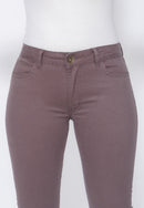 Calça Skinny em Sarja Elastano Chumbo