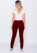 Calça Skinny em Sarja Elastano Marsala