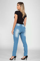 Calça Jeans Lycra azul claro