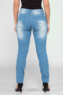 Calça Jeans Lycra azul claro