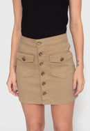 Saia Sarja Elastano Bege