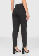 Calça Skinny Cintura Alta em Sarja Lycra Preto