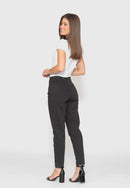 Calça Skinny Cintura Alta em Sarja Lycra Preto