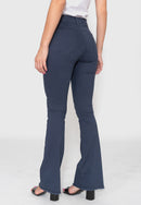 Calça Flair Azul Cintura Alta