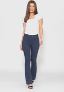 Calça Flair Azul Cintura Alta