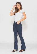 Calça Flair Azul Cintura Alta