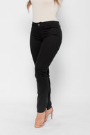 Calça Skinny em Sarja Elastano Preto