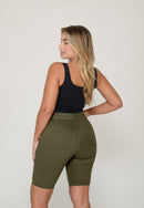 Bermuda Sarja Lycra Militar Green