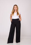 Calça com Cintura Elástica Preto