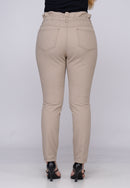 Calça Clochard em Sarja Bege