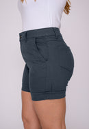 Shorts Cintura Média Grafite