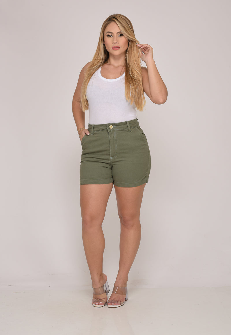 Shorts Cintura Média Aspen Green