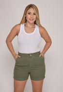 Shorts Cintura Média Aspen Green