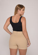 Shorts Cintura Média Honey