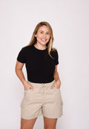 Shorts Cargo Bege Ref