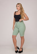 Bermuda Sarja Lycra Green