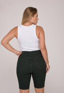 Bermuda Sarja Lycra Verde Musgo