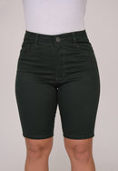 Bermuda Sarja Lycra Verde Musgo