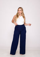 Calça com Cintura Elástica Blue