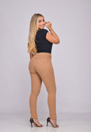 Calça Sarja Lycra Caki