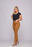 Calça Sarja Lycra Caramelo
