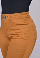 Calça Sarja Lycra Caramelo