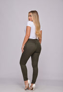 Calça Sarja Lycra Verde Musgo
