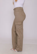 Calça Cargo Bege Escuro