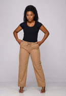 Calça Casual em Sarja Caki