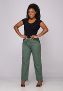 Calça Casual em Sarja Green