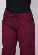Calça Casual em Sarja Marsala