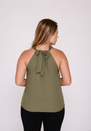 Blusa Feminina Gola Boba Army Green