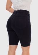 Bermuda Sarja Lycra Preto