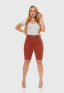 Bermuda Sarja Lycra Terra