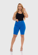 Bermuda Sarja Lycra Azul Royal