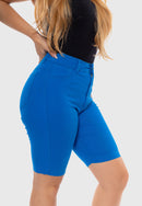 Bermuda Sarja Lycra Azul Royal
