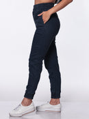 Calça de Sarja com Lycra Azul