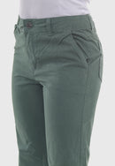 Calça Wide Leg em Sarja Verde