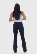 Calça Flare Azul Marinho
