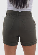 Shorts Cintura Média Verde