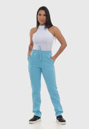 Calça Moletom em Algodão Ciano