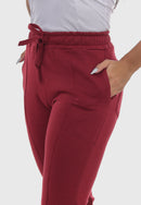 Calça Moletom em Algodão Marsala