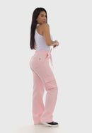 Calça  Moletom em Algodão Quartzo Rosa