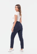 Calça Sarja com Lycra Azul Marinho