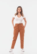 Calça Sarja com Lycra Caramelo