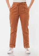 Calça Sarja com Lycra Caramelo