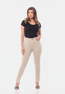 Calça Sarja Lycra Bege