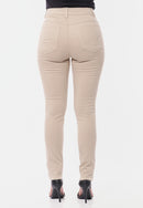 Calça Sarja Lycra Bege