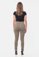 Calça Sarja Lycra Bege Escuro